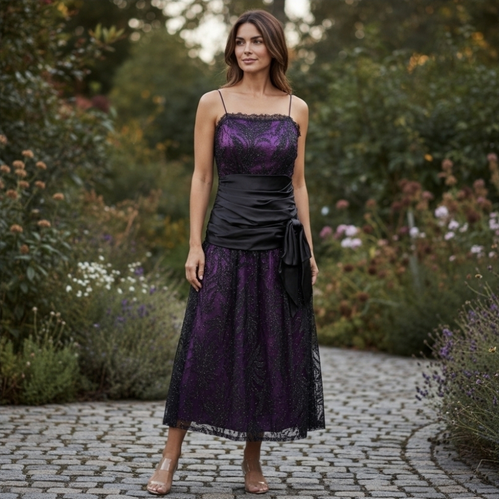 Seiko Purple and Black Fabric